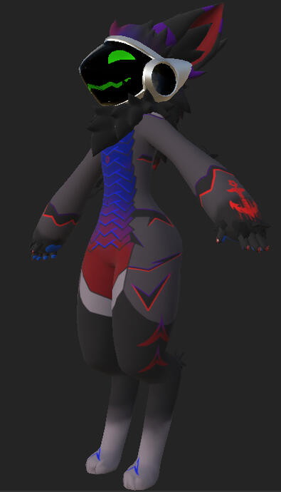 Side part with details and custom tattoo