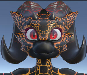 Close up of the lava fantasy