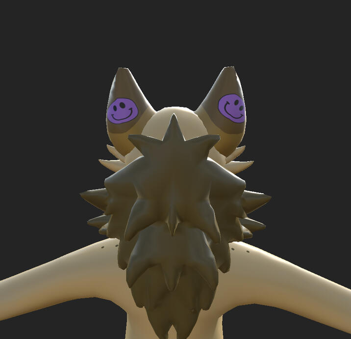 Applied 2 smiles on the texture